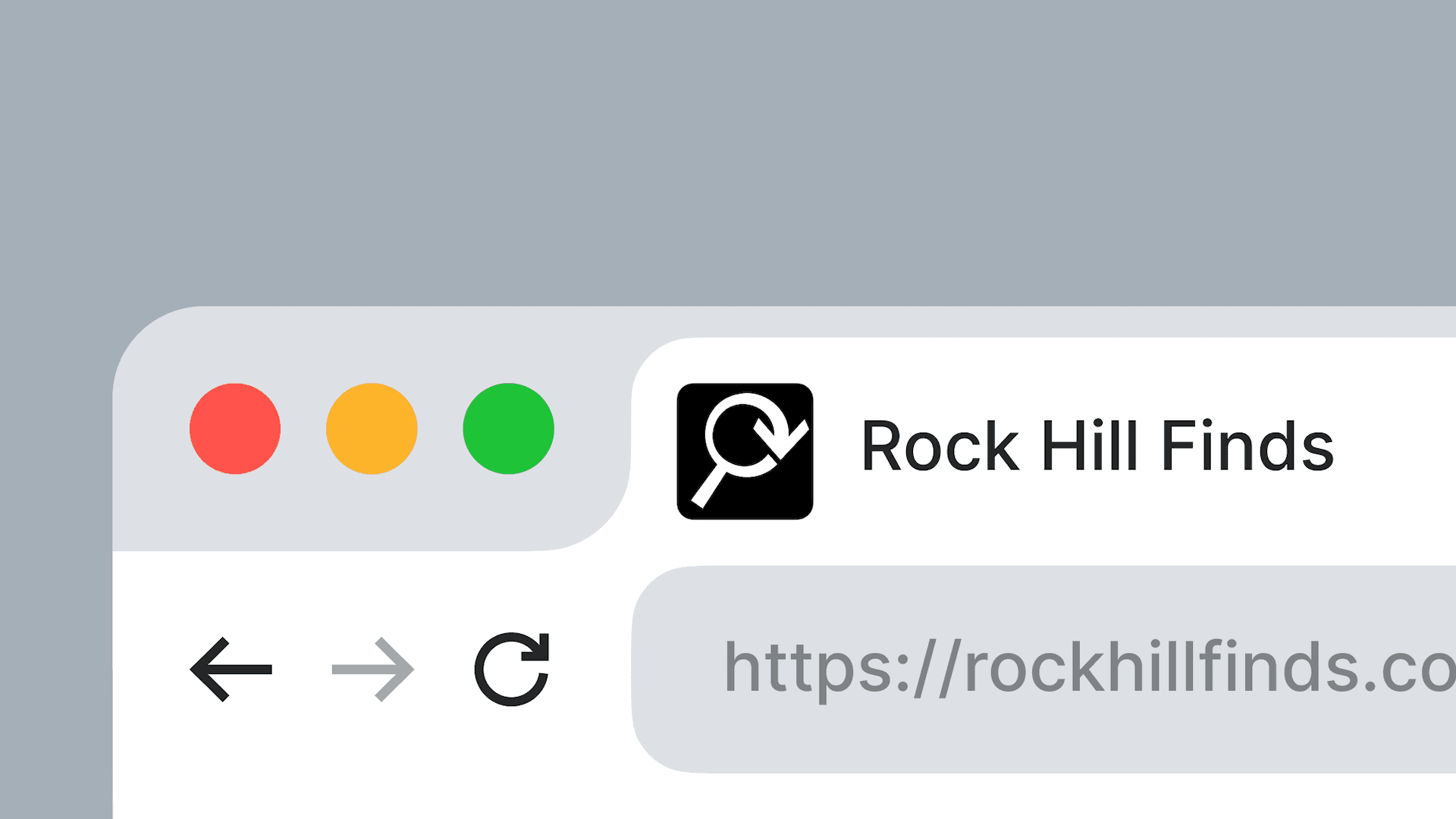 Rock Hill Finds website in a browser window