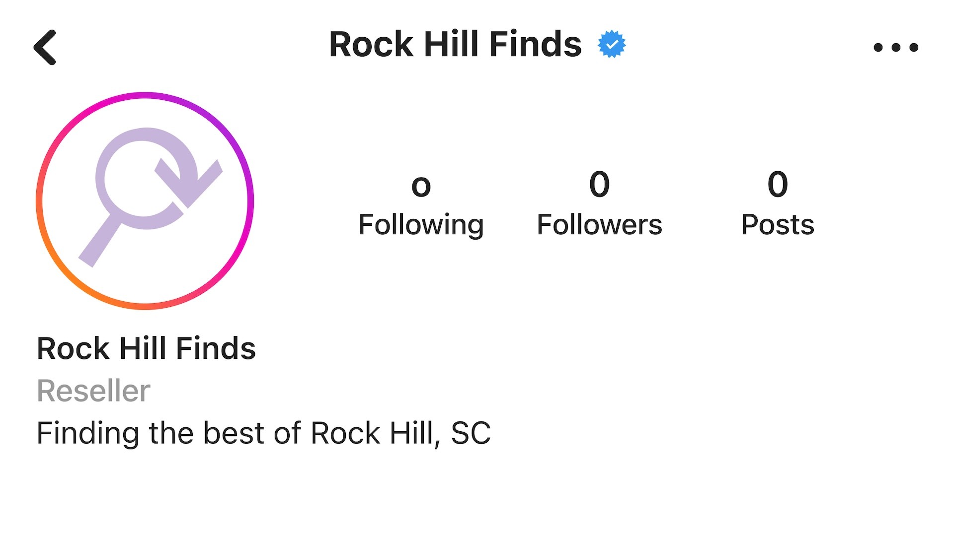 Rock Hill Finds Instagram profile